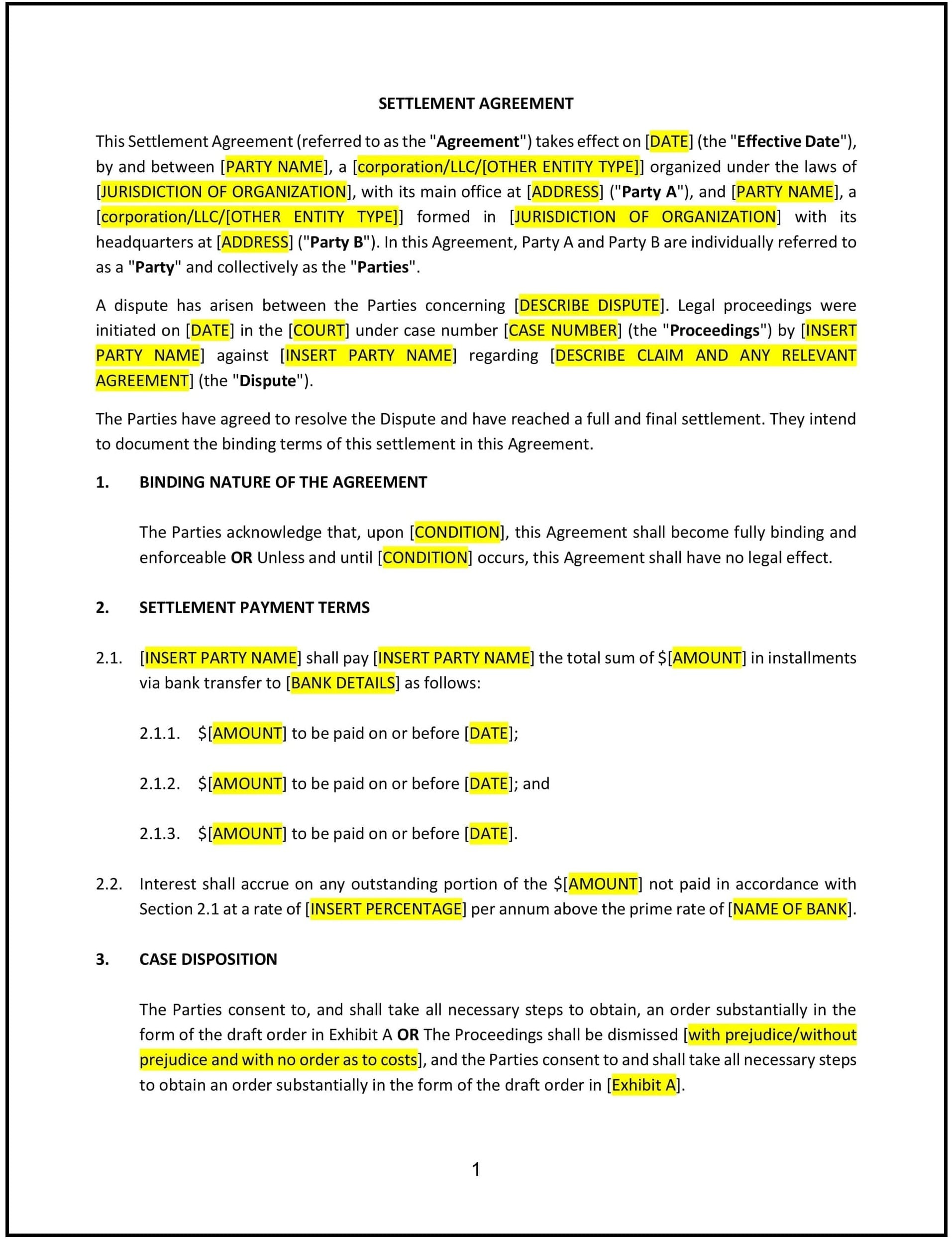 Settlement-Agreement--Arizona--1-1
