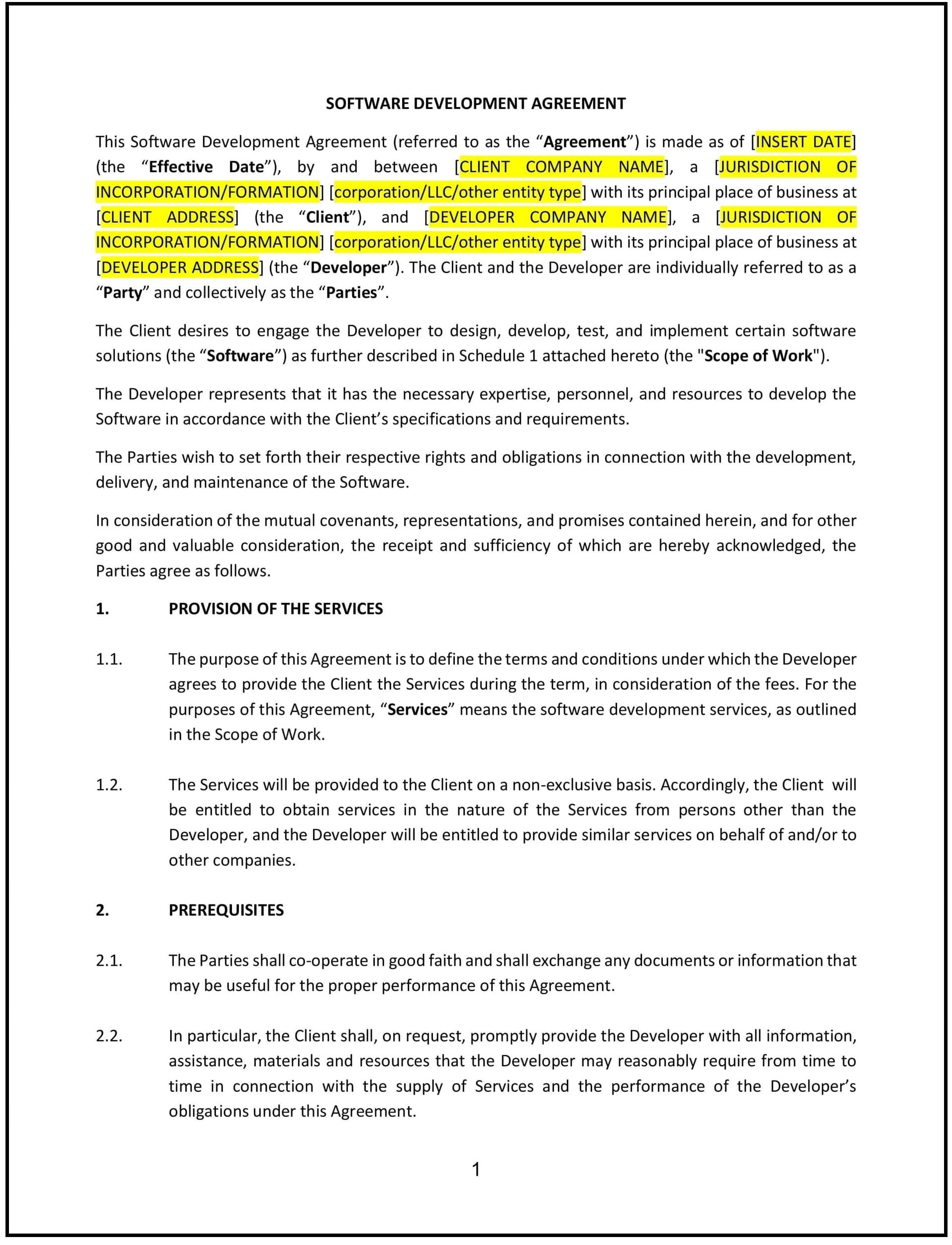 Software-Development-Agreement--Louisiana--1-1