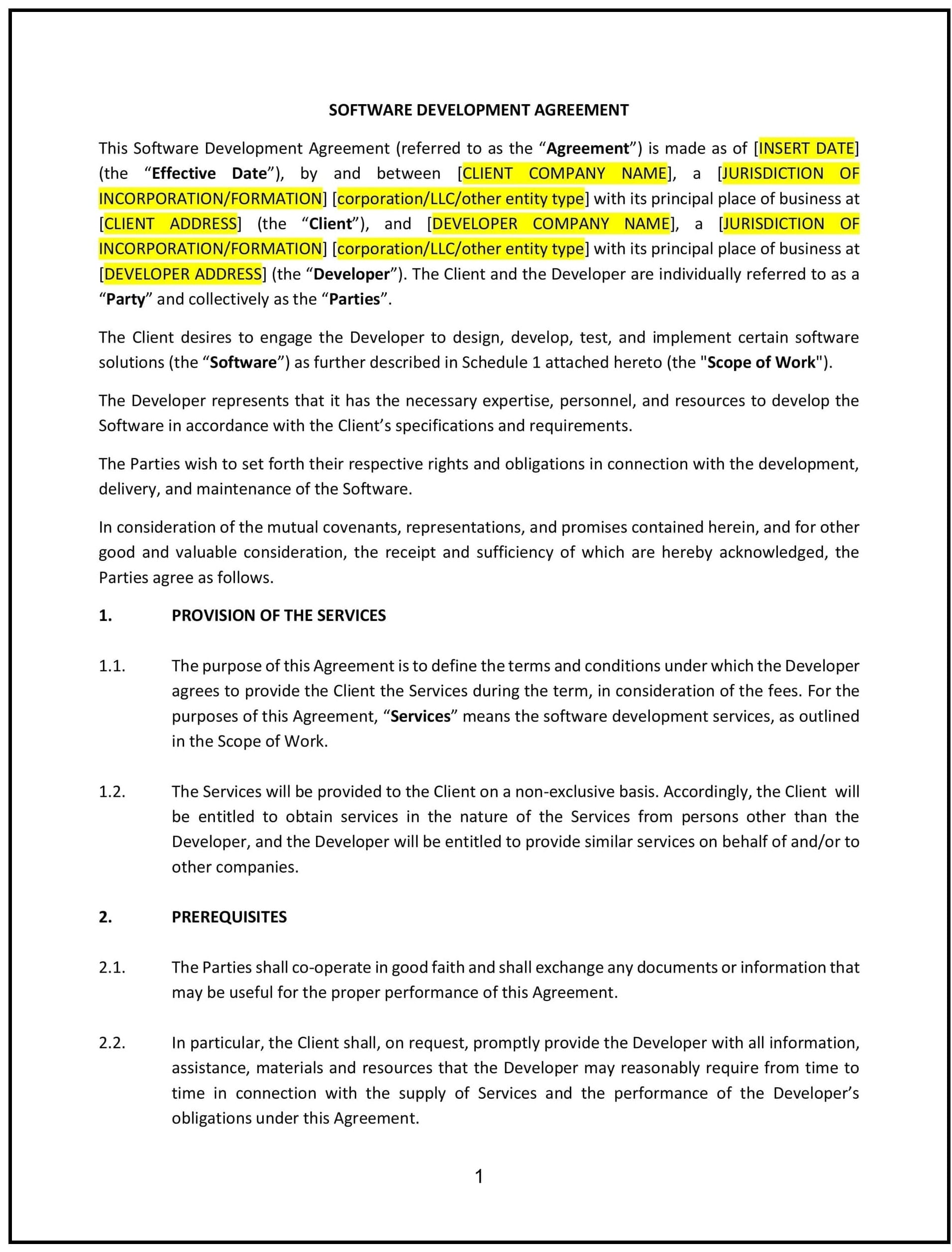 Software-Development-Agreement--Nevada--1-1
