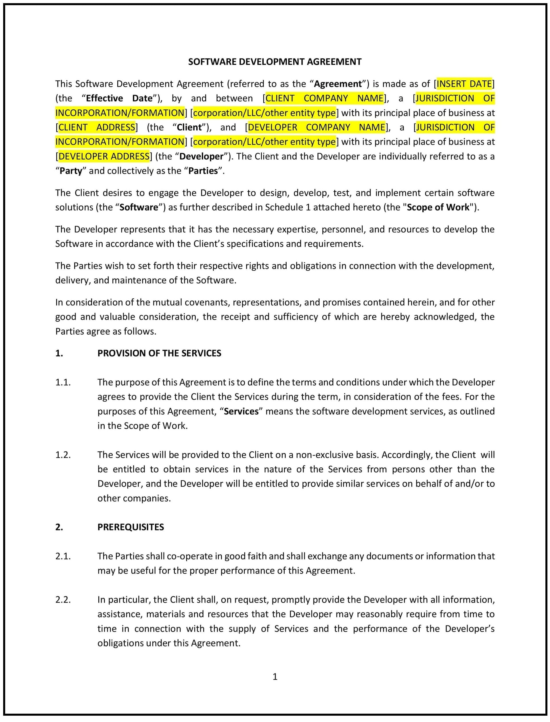 Software-Development-Agreement--Oklahoma--1-1