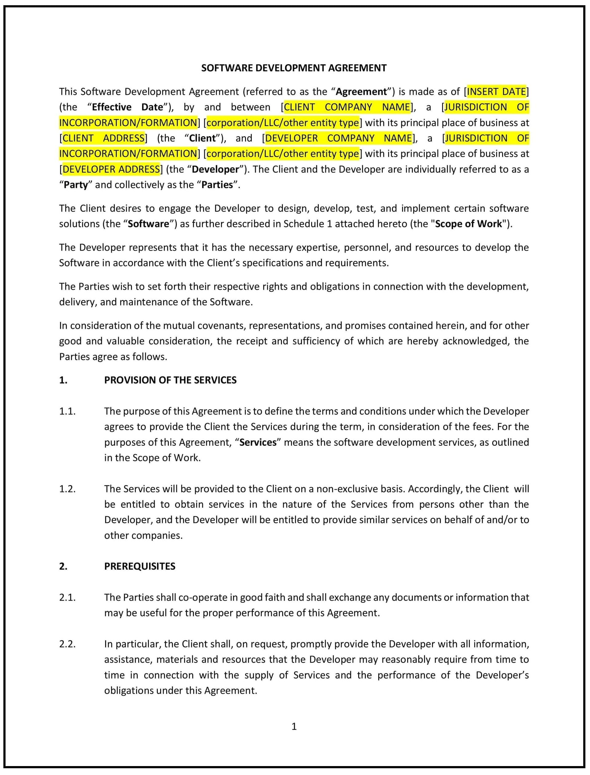 Software-Development-Agreement--South-Dakota--1-1