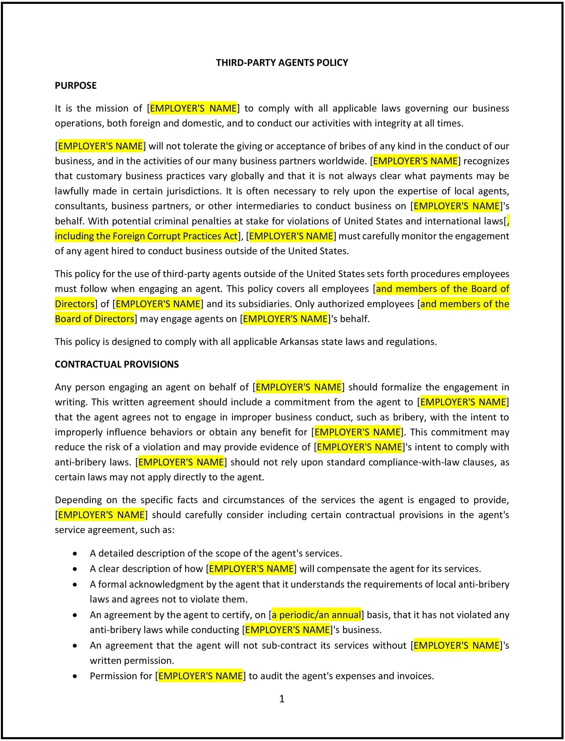 Third-Party-Agents-Policy--Arkansas--1-1