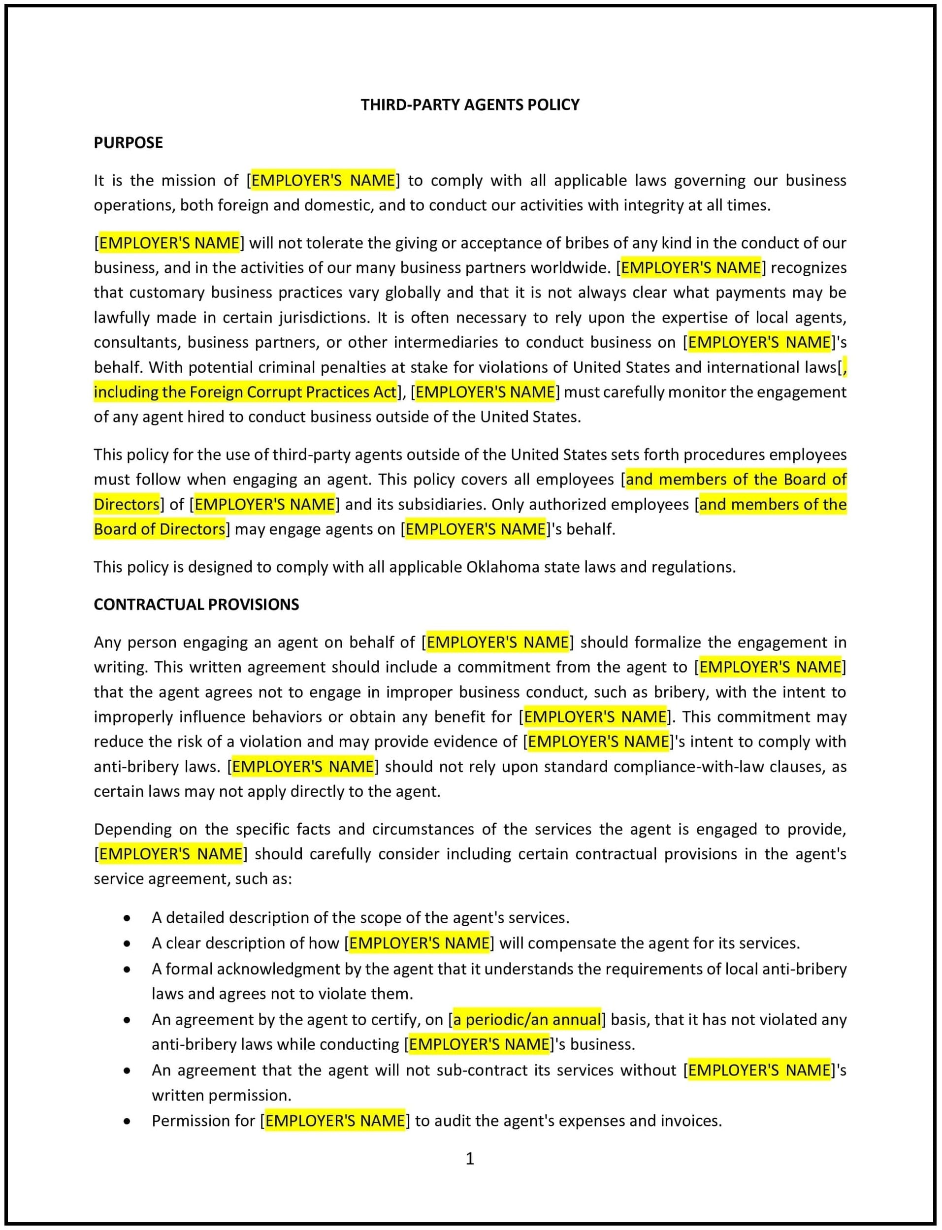 Third-Party-Agents-Policy--Oklahoma--1-1