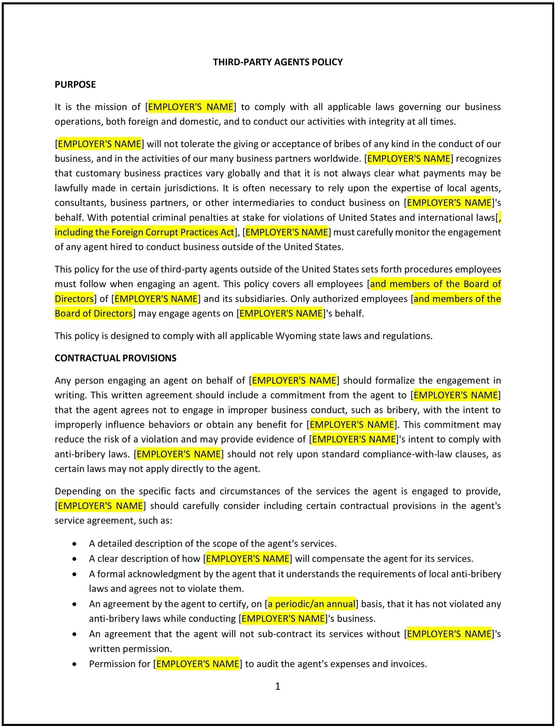 Third-Party-Agents-Policy--Wyoming--1-1