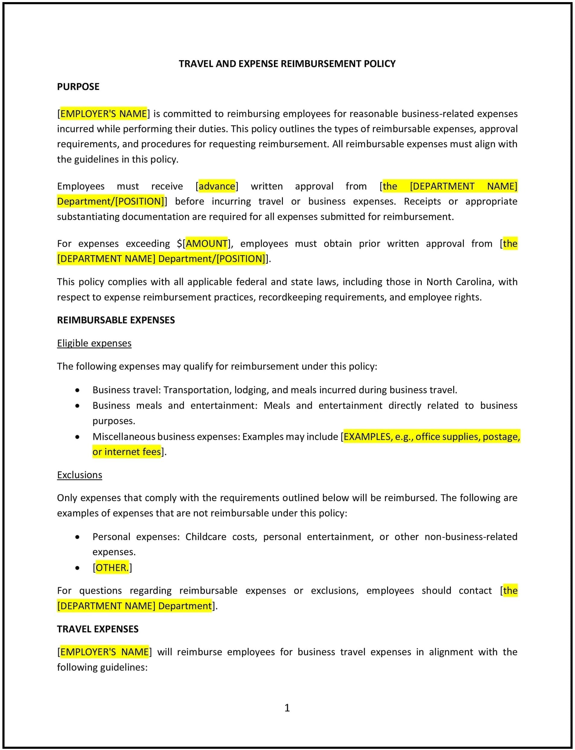 Travel-and-Expense-Reimbursement-Policy--North-Carolina--1-1