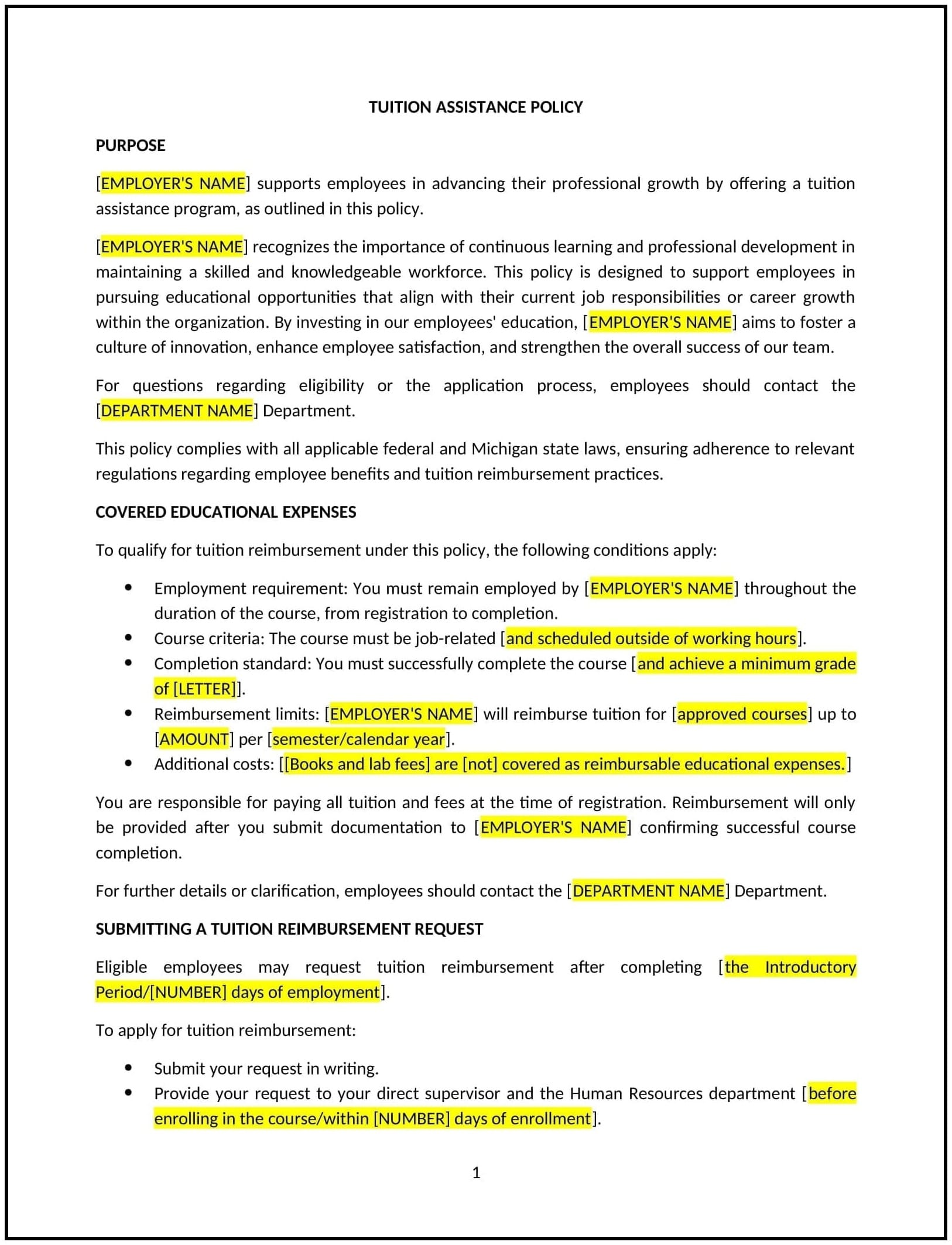Tuition-Assistance-Policy--Michigan--1-1-1