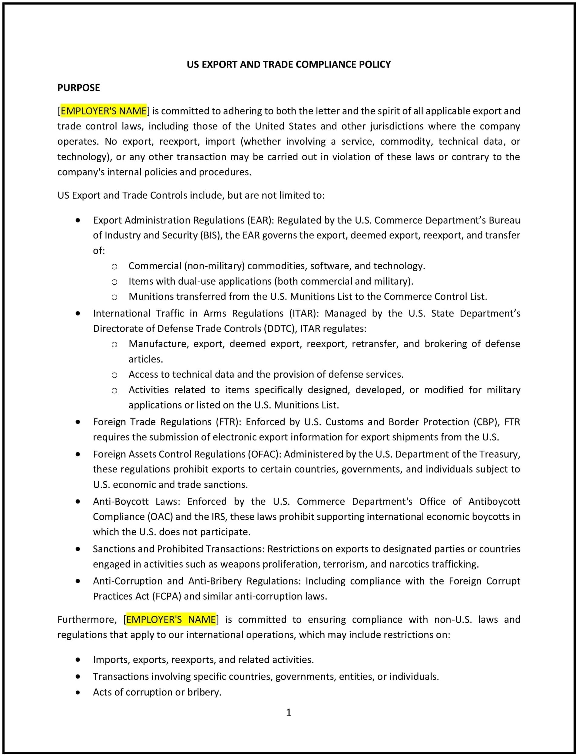 US-Export-and-Trade-Compliance-Policy--North-Carolina--1-1
