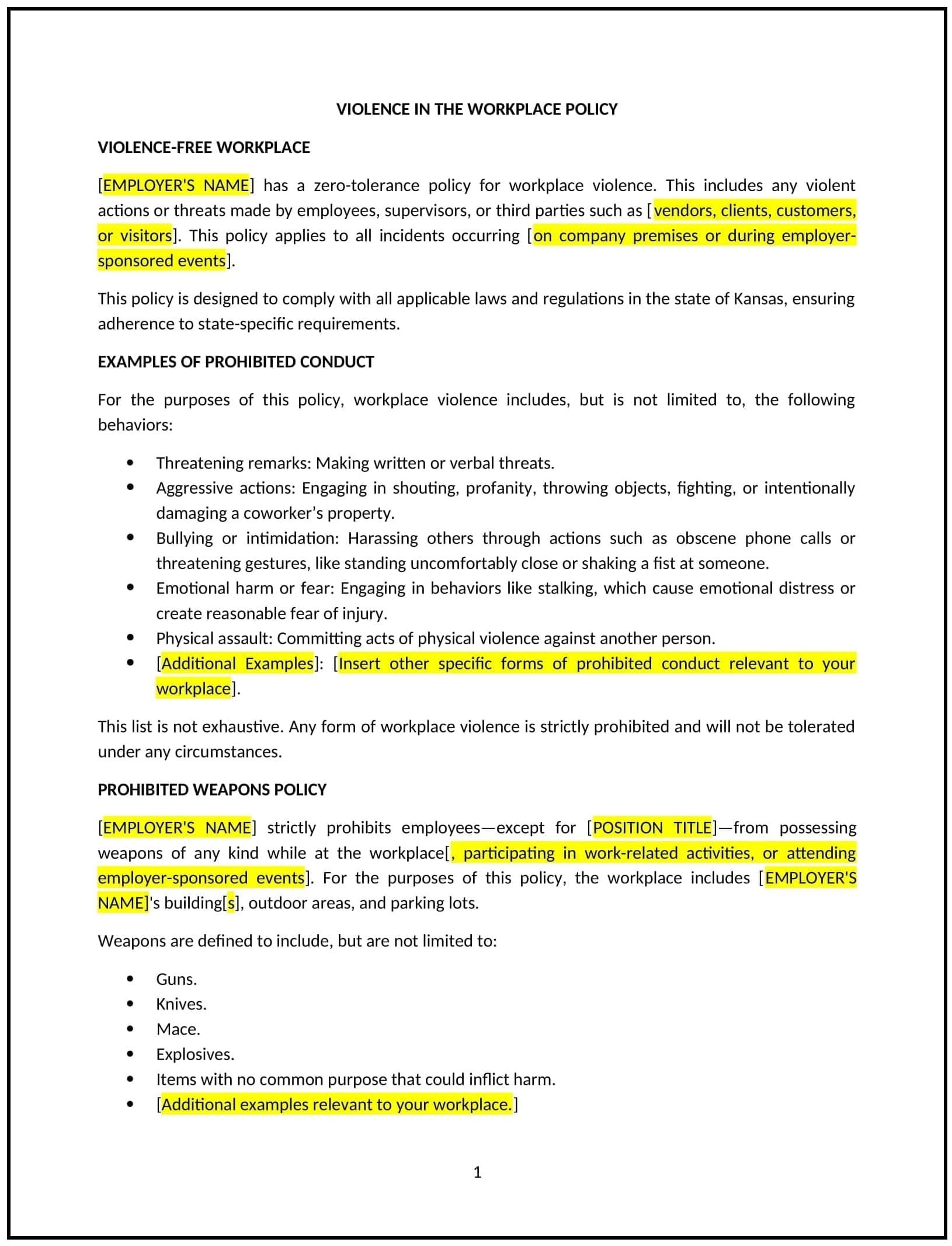 Violence-in-the-Workplace-Policy--Kansas--1-1-1