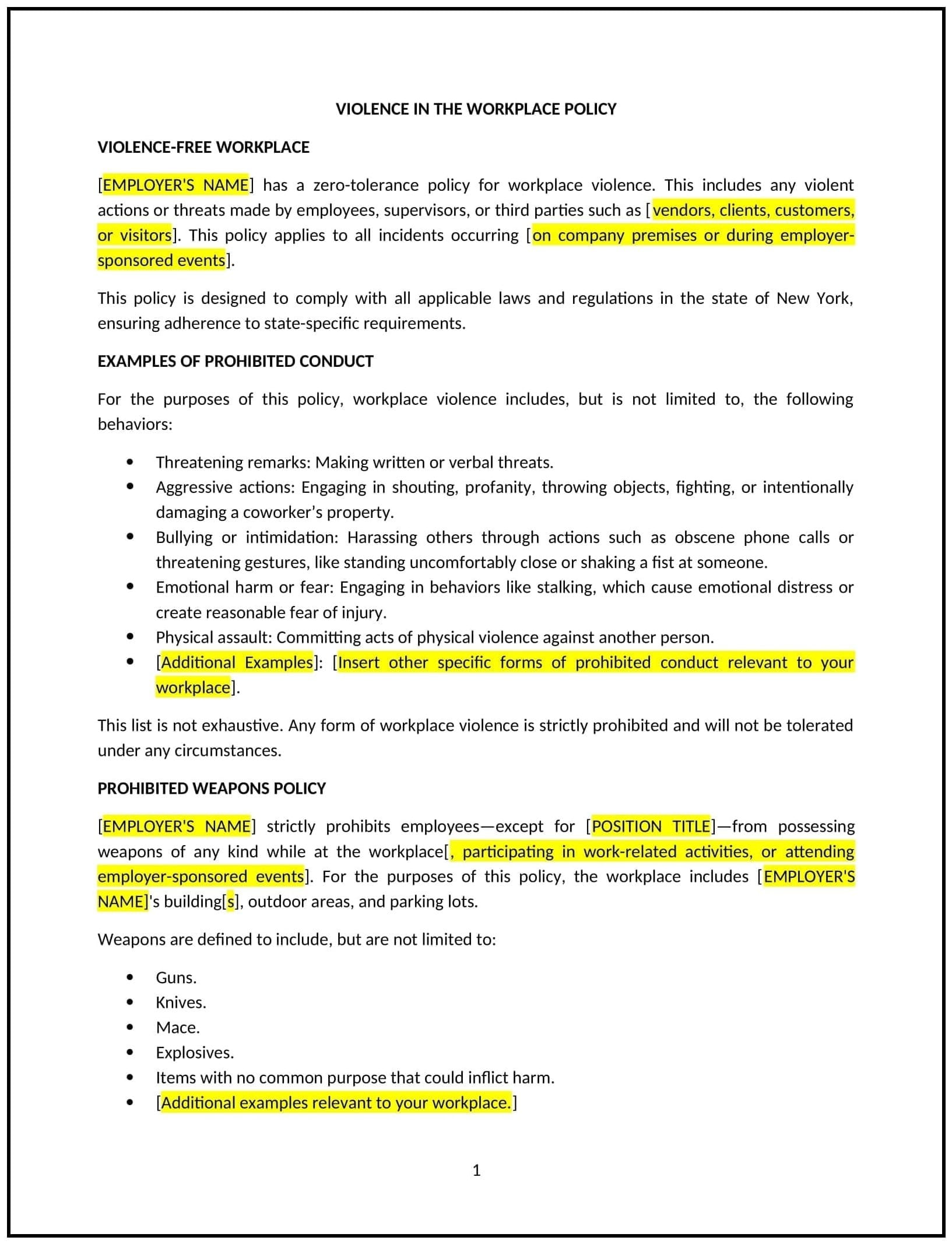Violence-in-the-Workplace-Policy--New-York--1-1-1