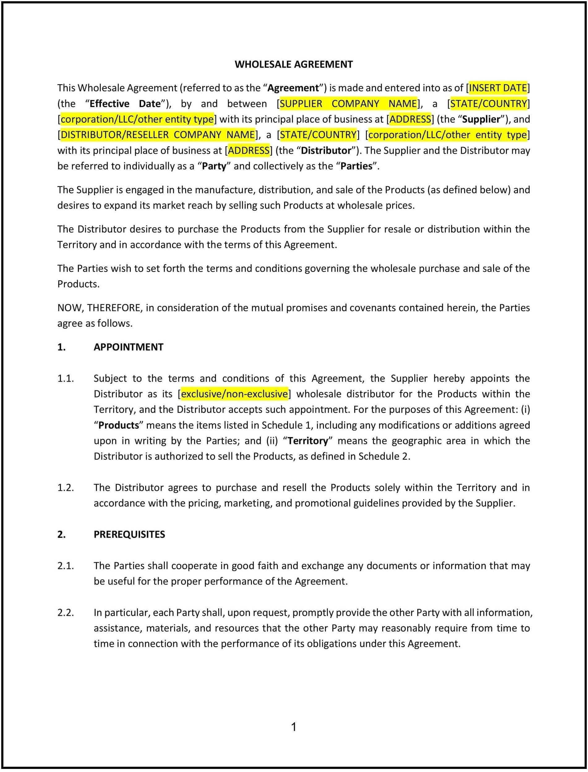 Wholesale-Agreement--Indiana--1-1-1