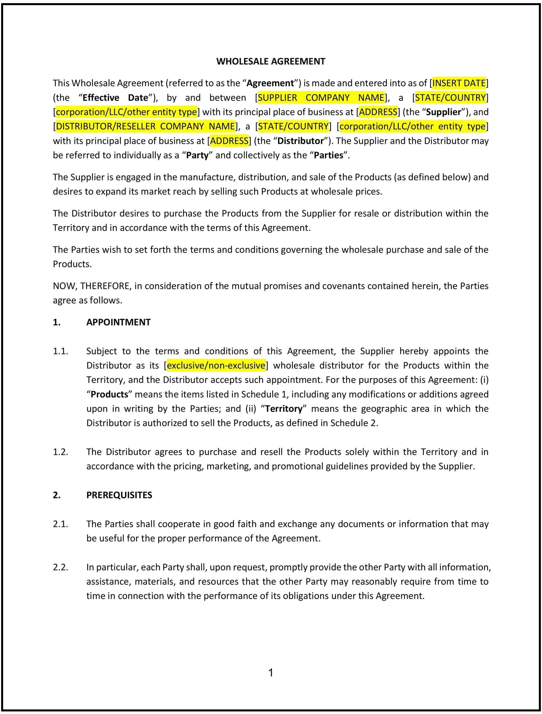 Wholesale-Agreement--Kansas--1-1