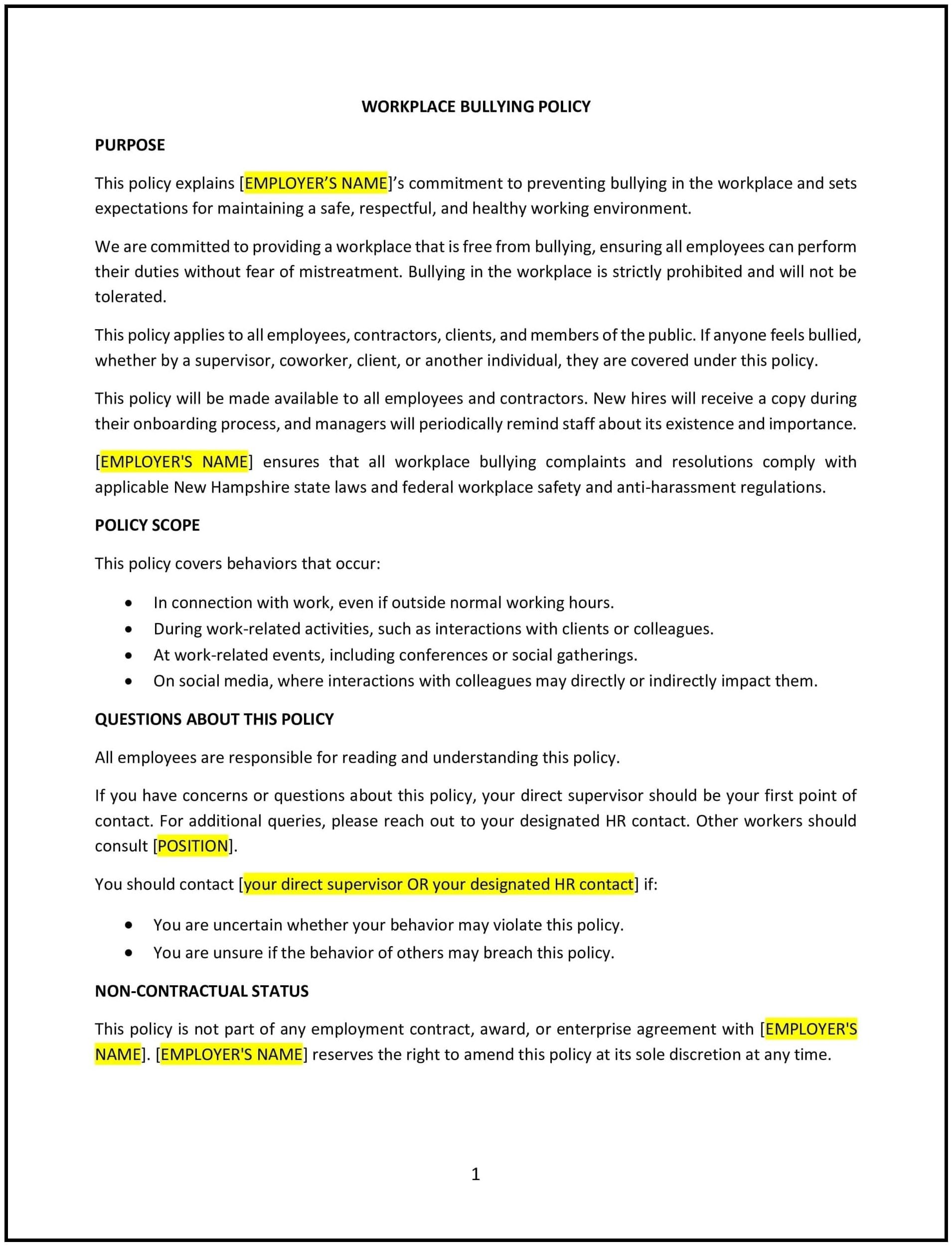 Workplace-Bullying-Policy--New-Hampshire--1-1