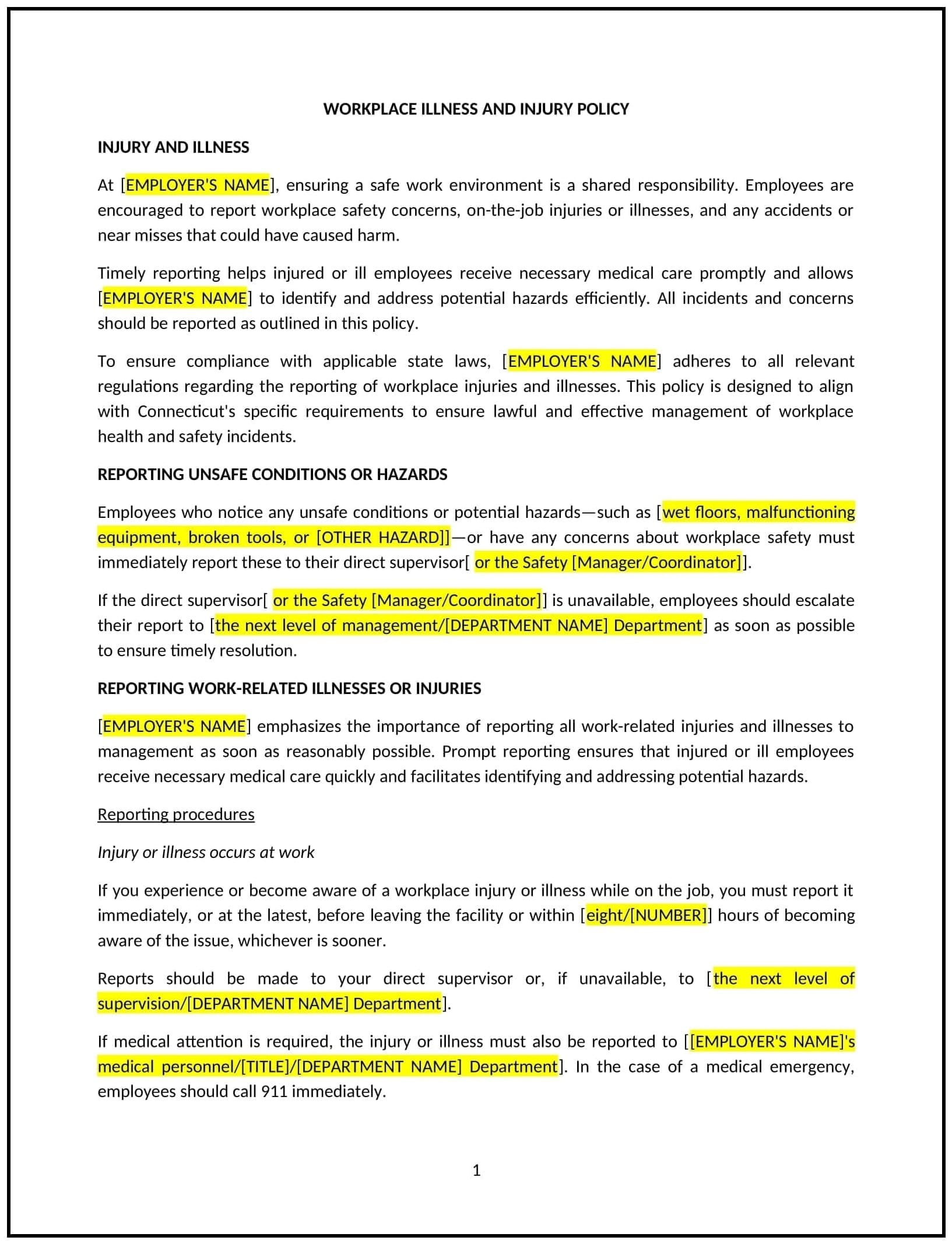 Workplace-Illness-and-Injury-Policy--Connecticut--1-1-1
