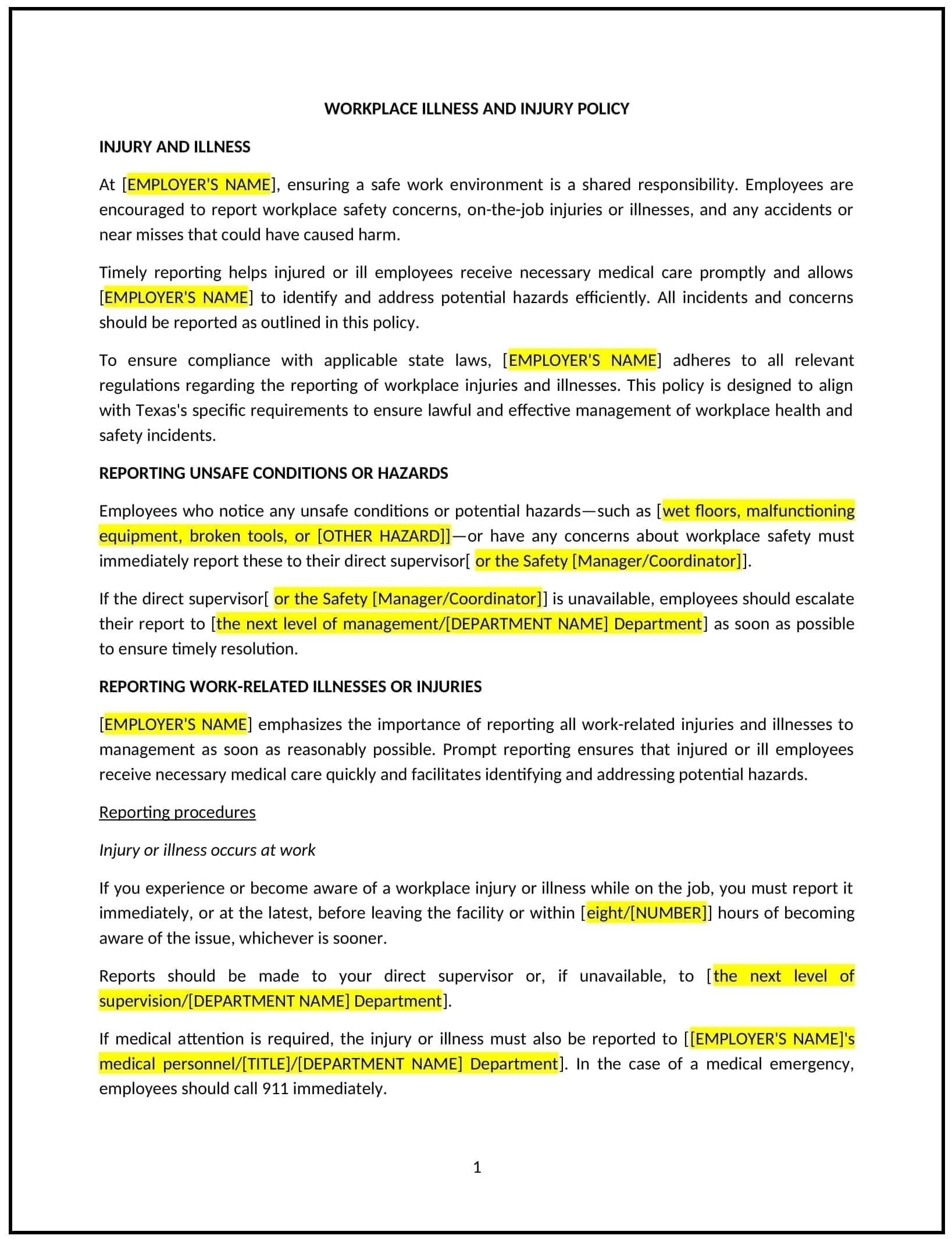 Workplace-Illness-and-Injury-Policy--Texas--1-1-1