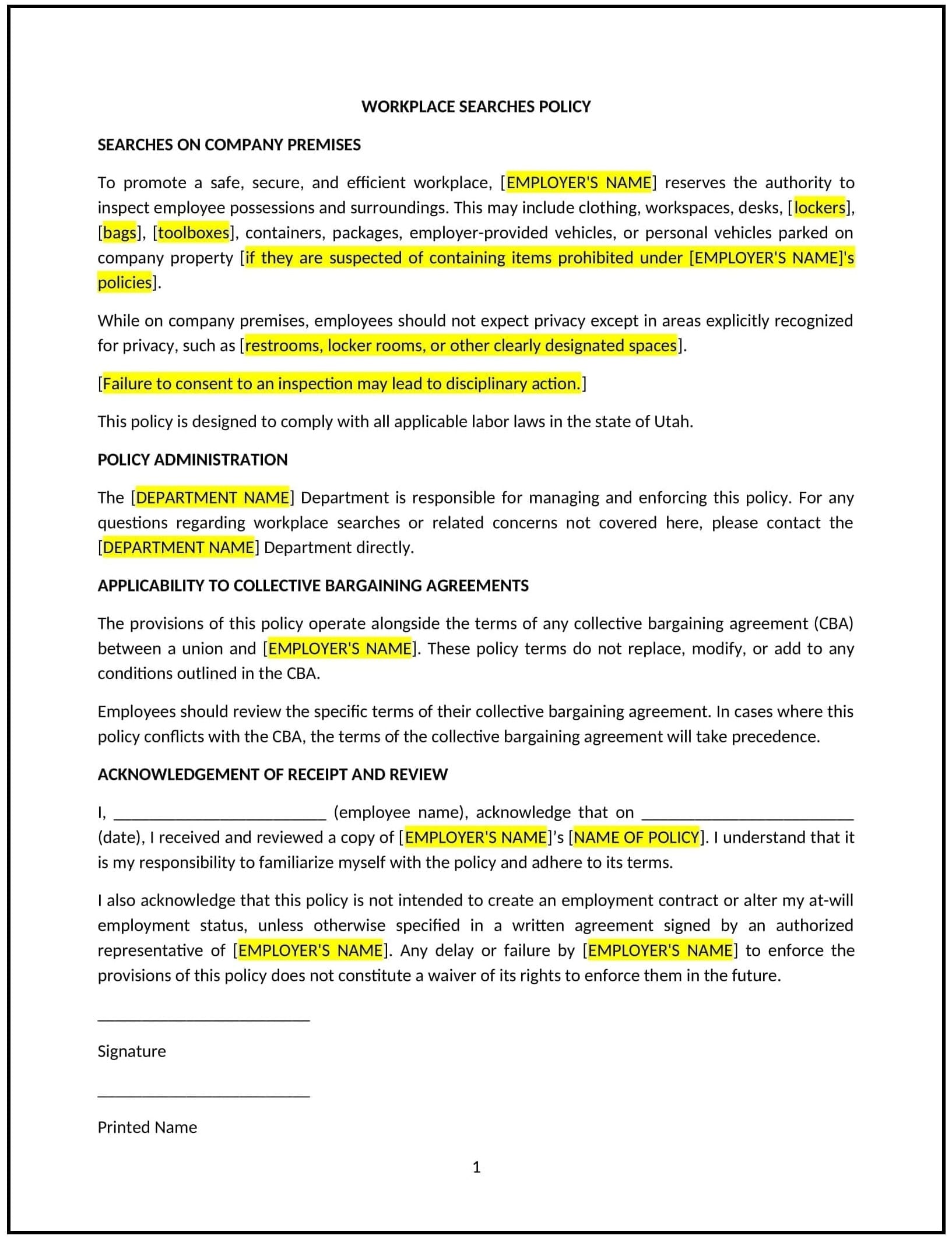 Workplace-Searches-Policy--Utah--1-1-1