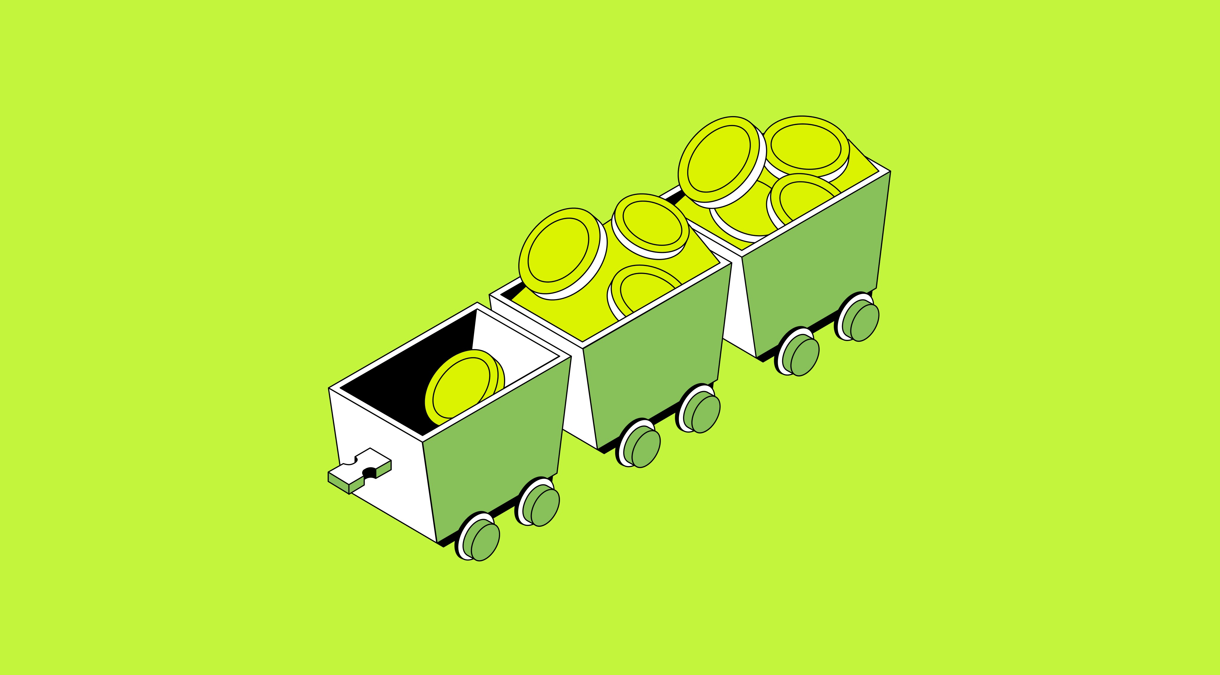 A cart full of money