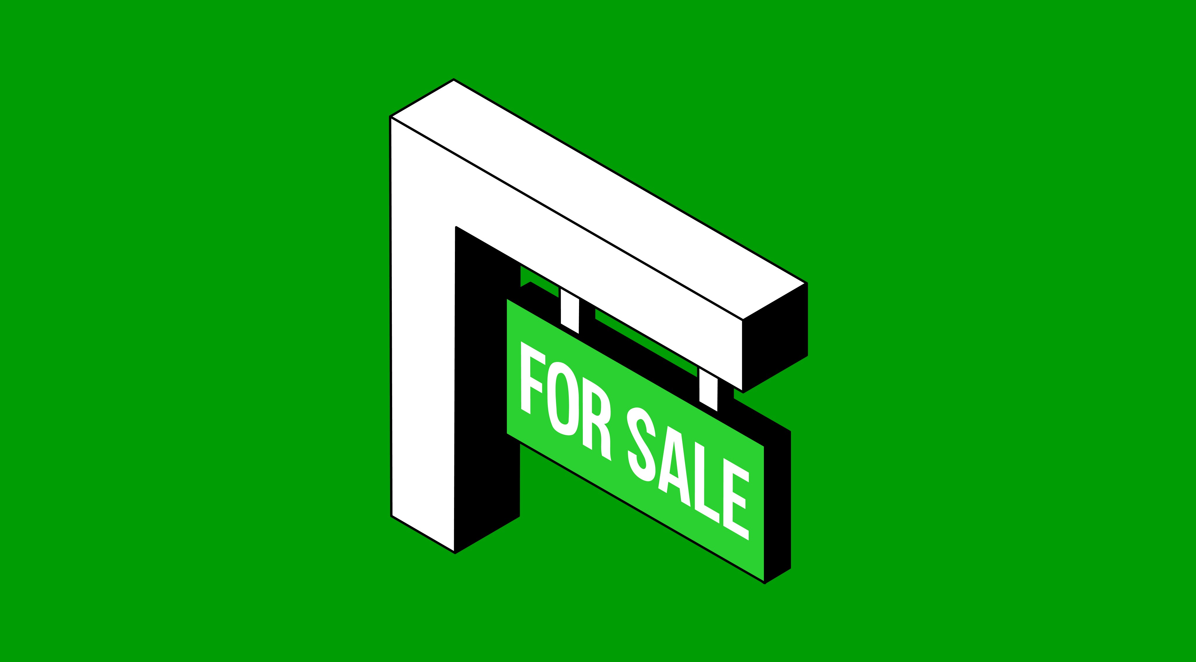 A for sale sign, representing the sale of a business